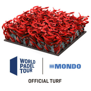 Césped artificial Supercourt rojo. WPT World Padel Tour.